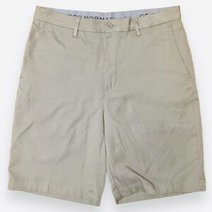 Greg Norman Tasso Elba Mens 32 Khaki‎ Beige Shorts